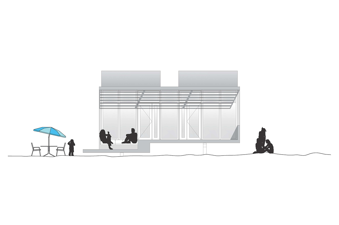 Beachhouses-strandhuizen-Cadzand-MVSA-HARCHstudio-vooraanzicht